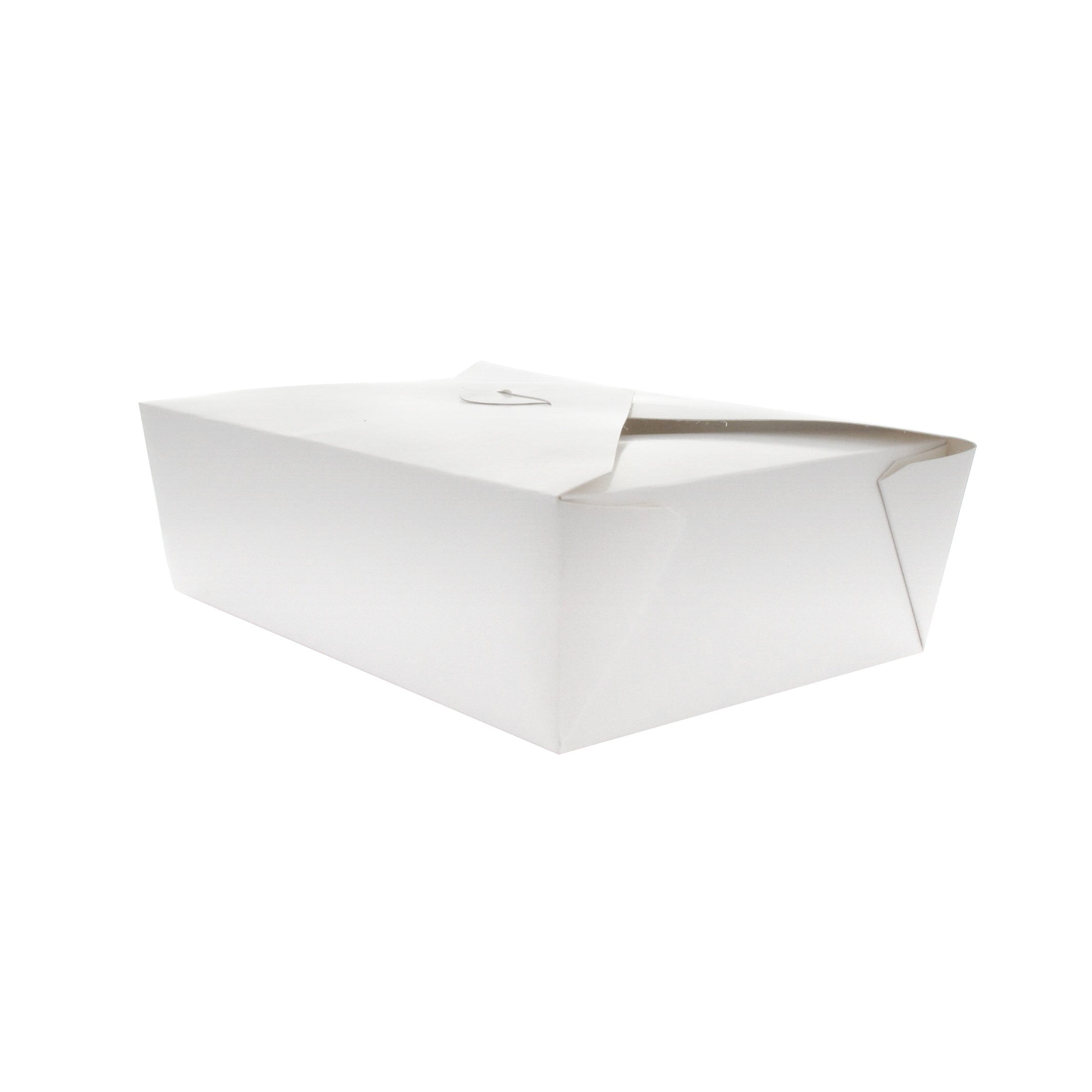 50Pcs - Boite repas carton blanc  217x160x67mm 2000ml FirstPack - Mathon - 2