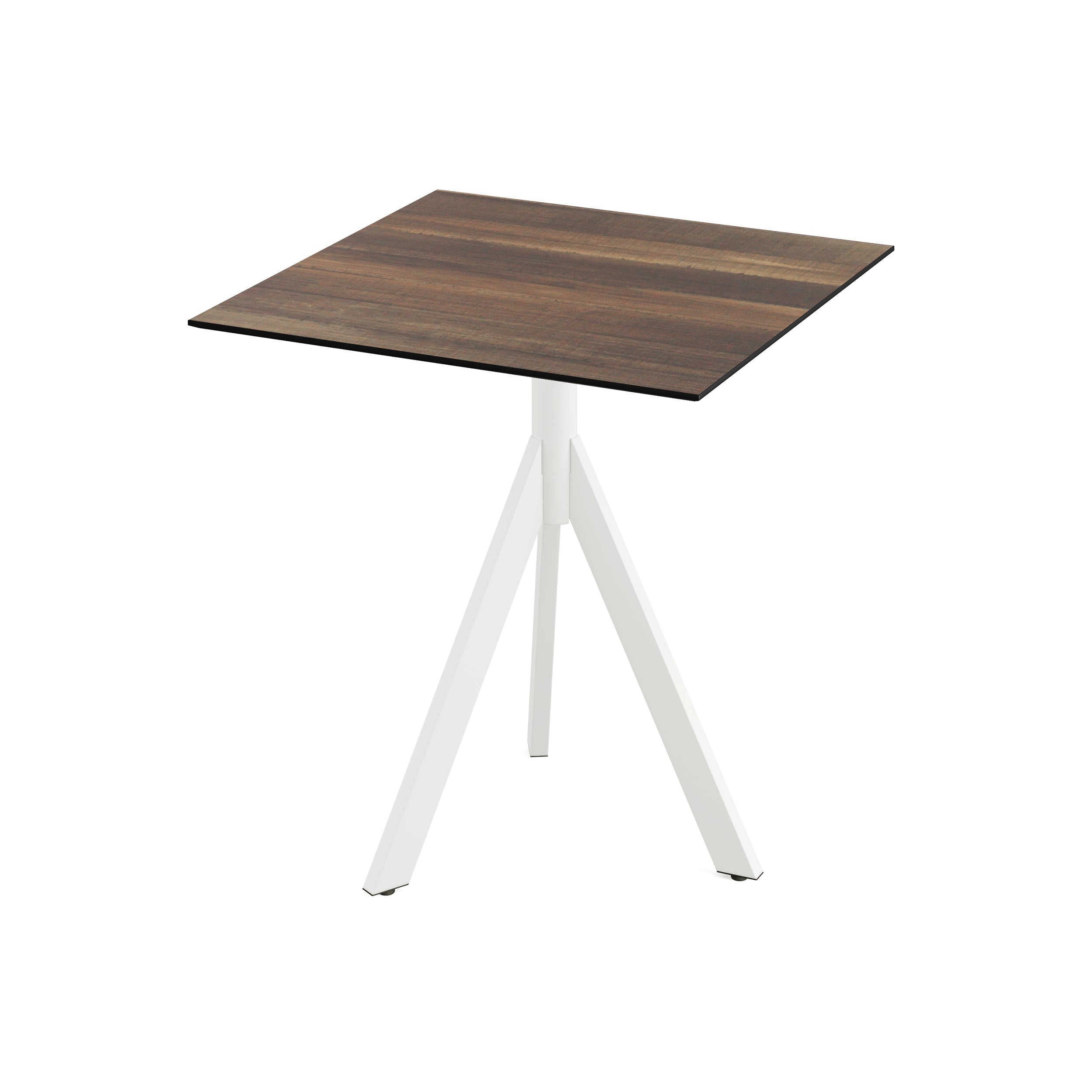 Table de Bistrot Infinity Tripod avec Piètement Blanc et Plateau HPL 70 x 70 cm - Veba - Mathon - 1