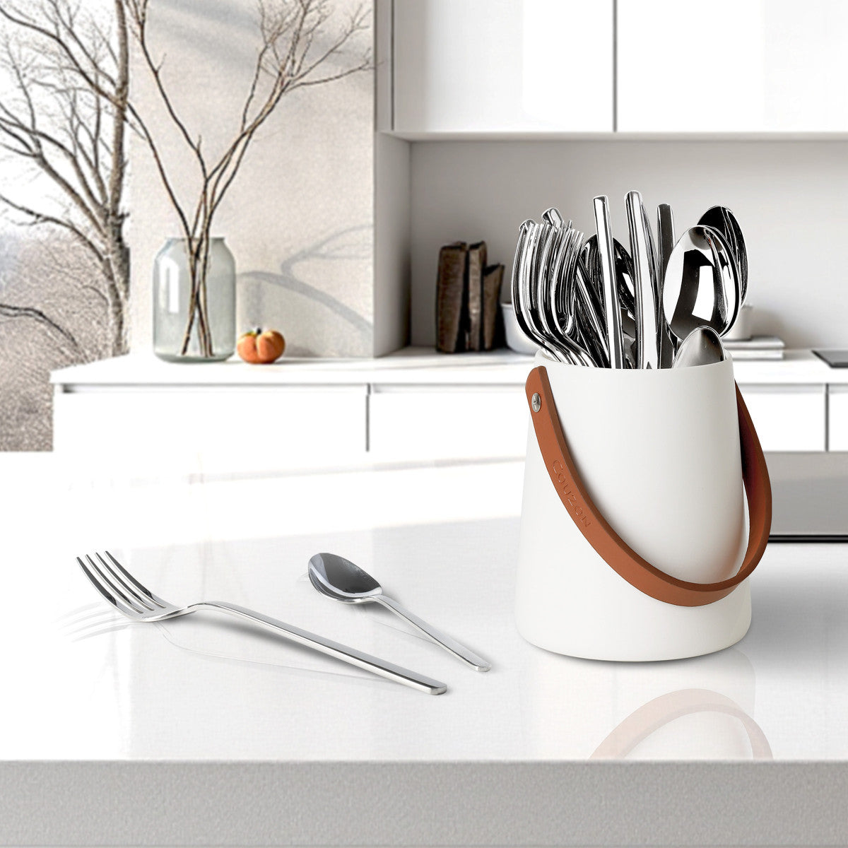 Side - 24 couverts de table avec support de rangement nomade Couzon - Mathon - 9