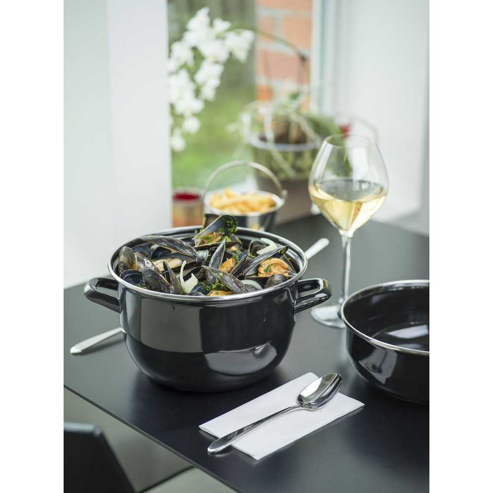 Cosy & Trendy 111.018 Marmite A Moules Noir-1,2 Kg/2,8l-tous Feux Dont Induction Cosy & Trendy - Mathon - 2