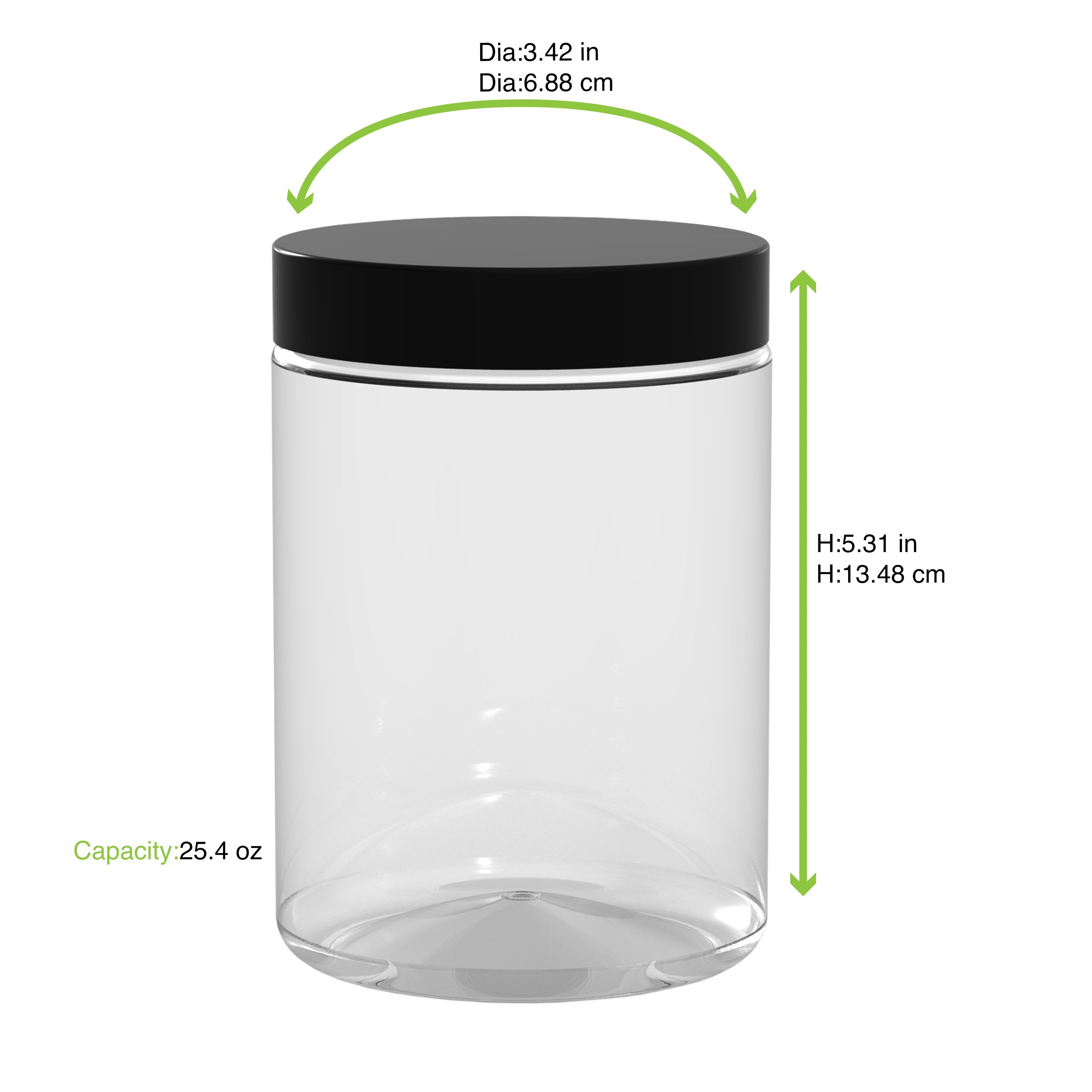 80Pcs - Bocal Bokotwist en plastique PET réutilisable  H135mm 750ml FirstPack - Mathon - 2