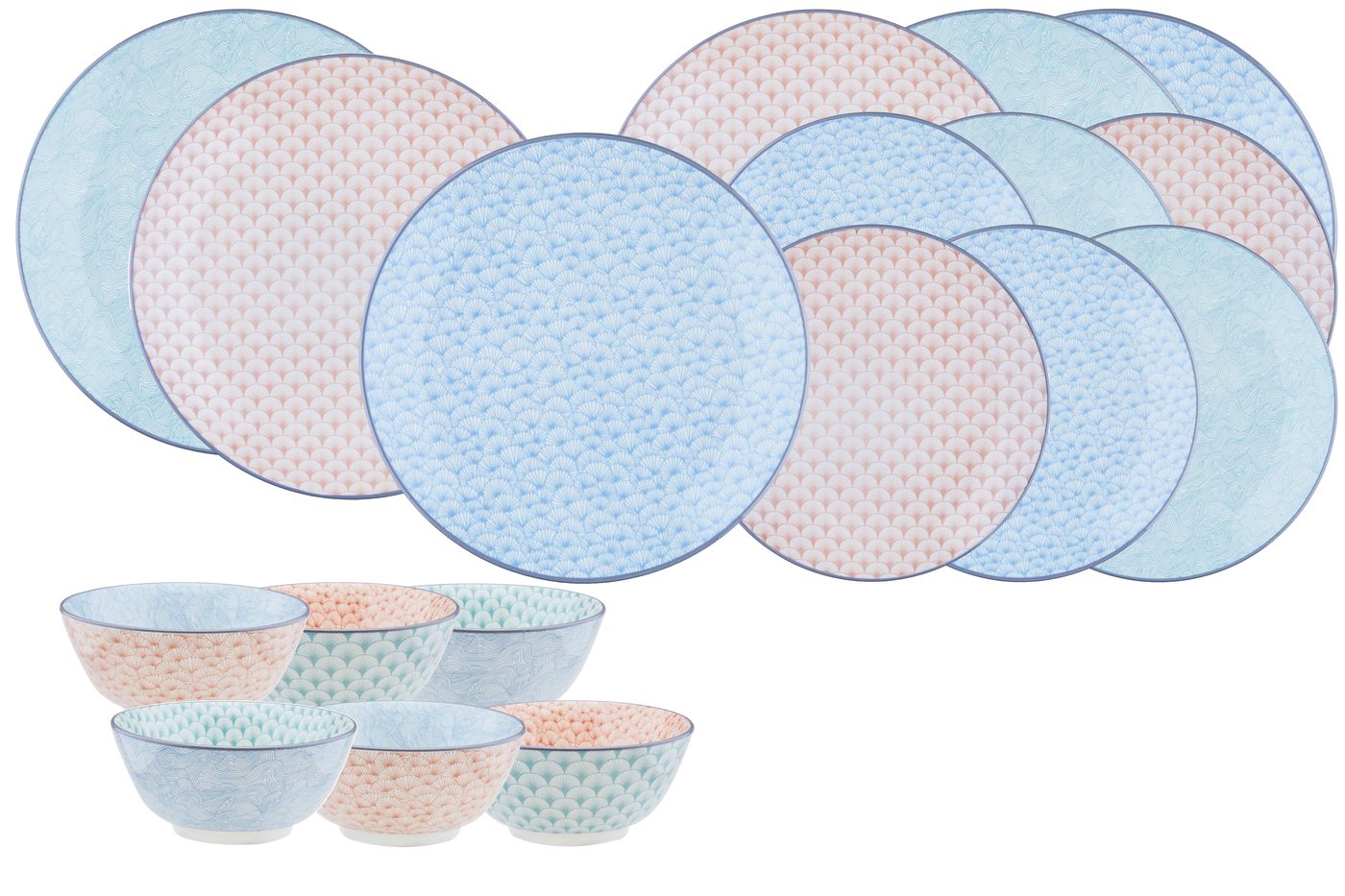 Service Les essentiels - 18 pièces - Pastel Björn - Mathon - 1