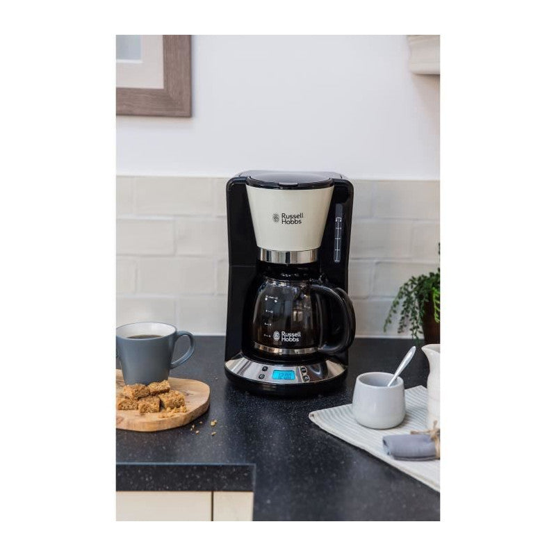 24033-56 - Cafetiere Programmable Colours Plus - Technologie Whirltech - 15 Tasses - 1100 W - Creme Russell Hobbs - Mathon - 3