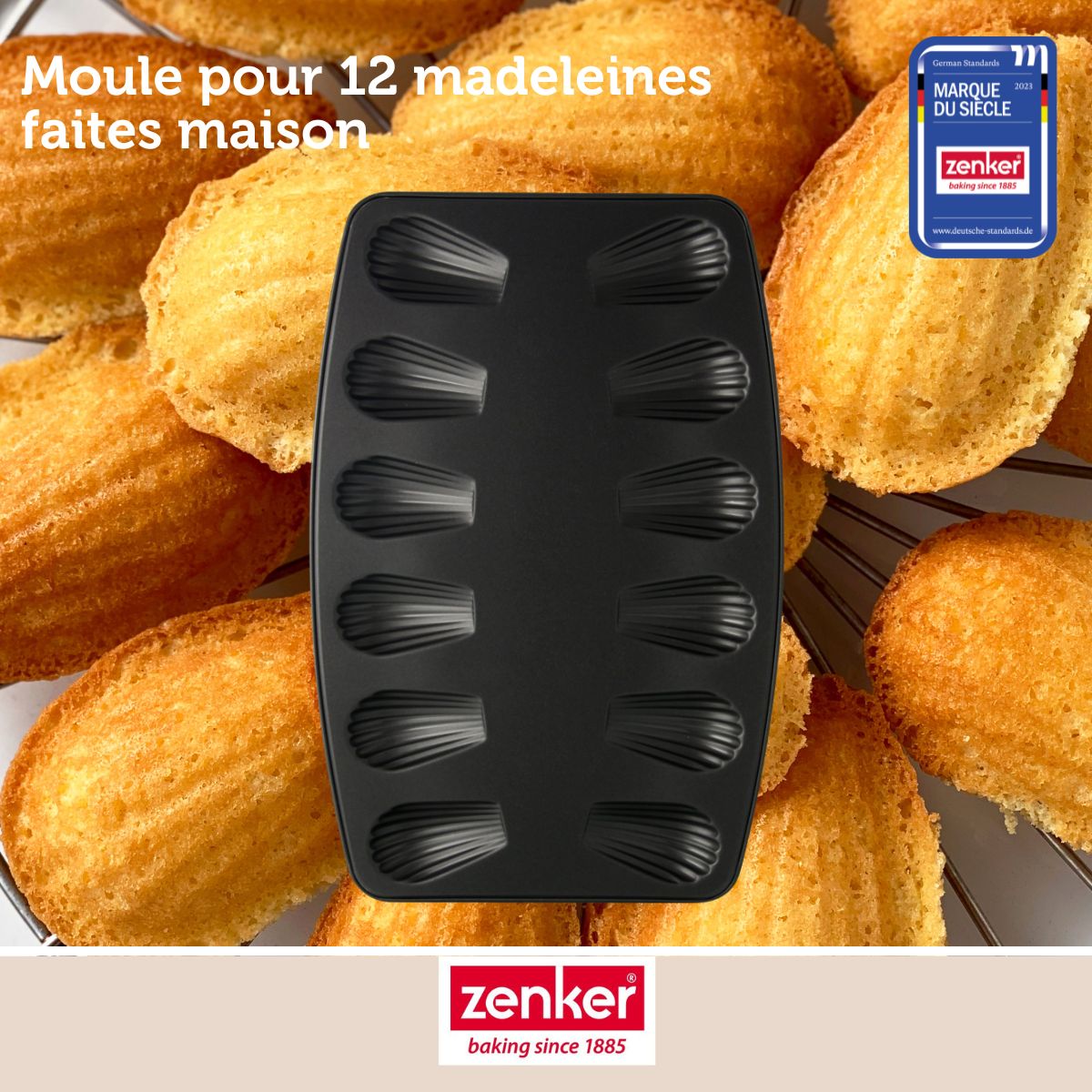 Moule 12 madeleines 26 x 39 cm Zenker Spécial Countries Zenker - Mathon - 2