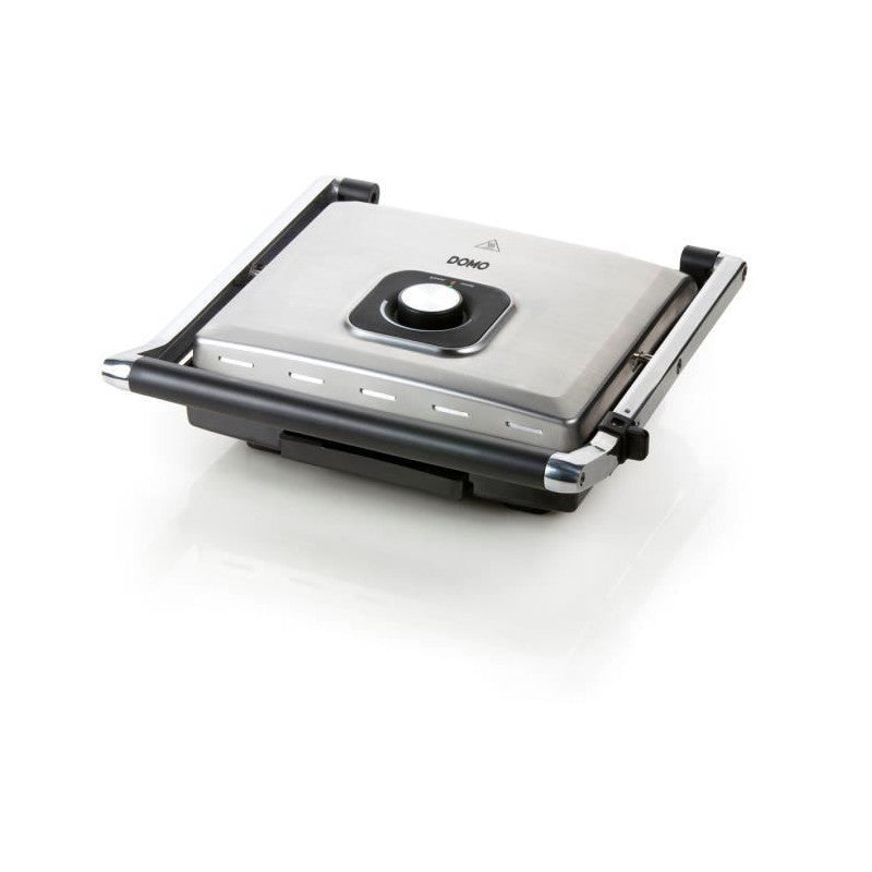 Domo - Grill Multifonctions En Acier Inoxydable - Grandes Plaques Teflon - Couvercle Flottant - Thermostat Reglable Domo - Mathon - 4