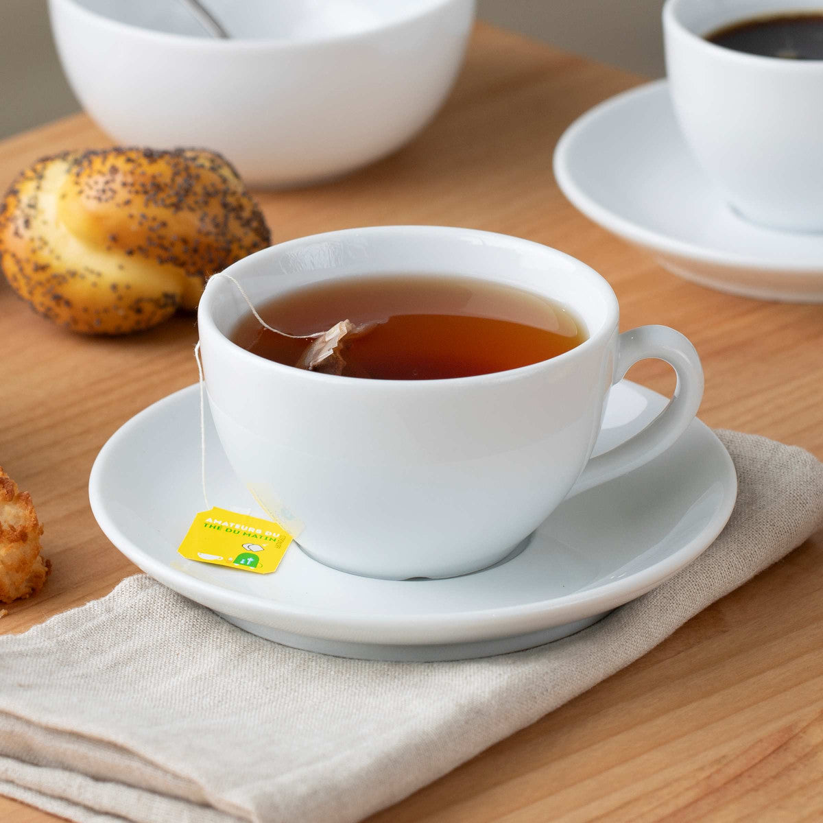 Côme - 6 tasses et soucoupes thé Médard de Noblat - Mathon - 2