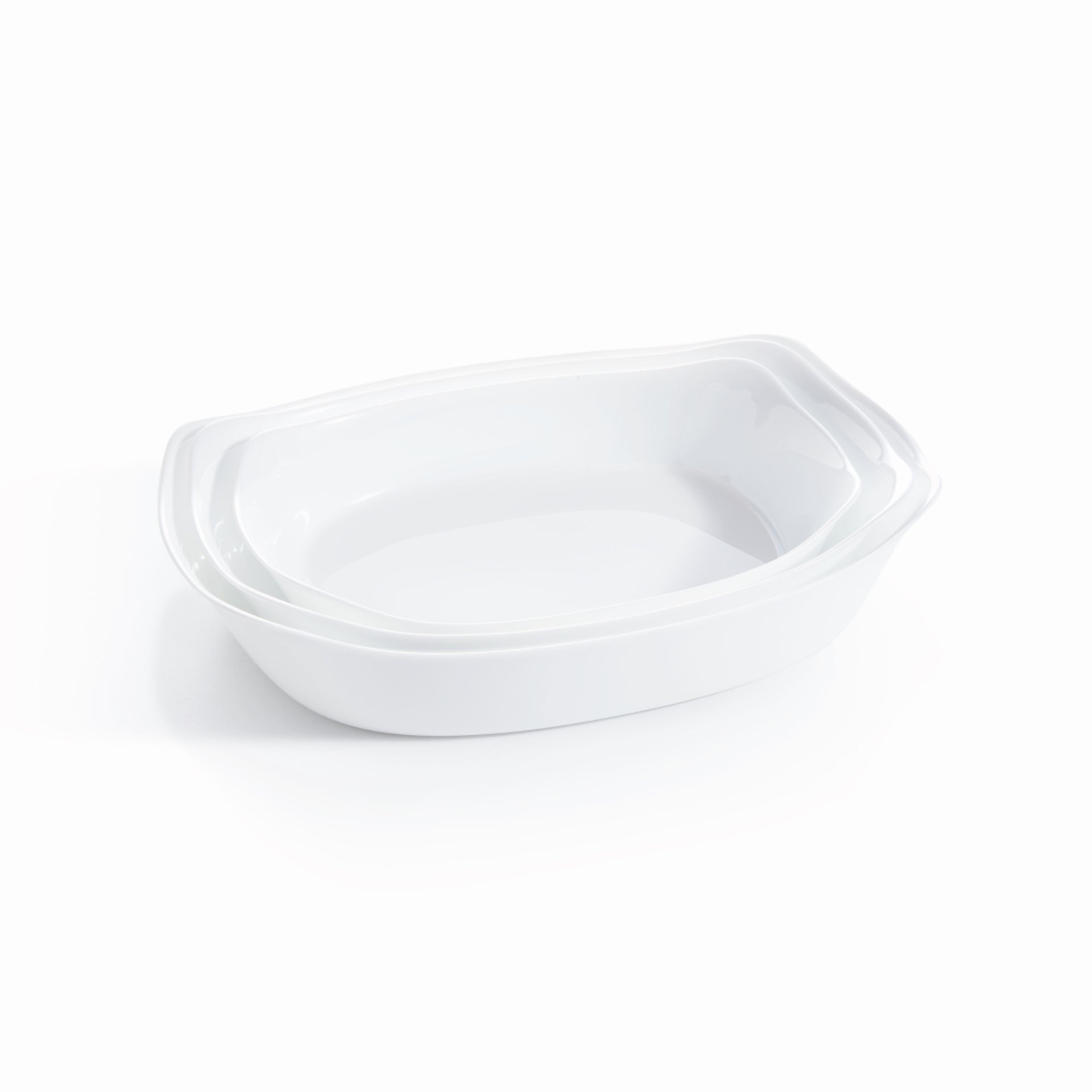 Set de 3 plats rectangulaires 38x28, 34x25 et 30x22 cm Smart Cuisine Carine Luminarc Luminarc - Mathon - 2