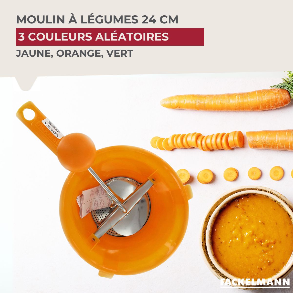 Moulin à légumes plastique 24 cm  Handmade Tradition Fackelmann - Mathon - 2