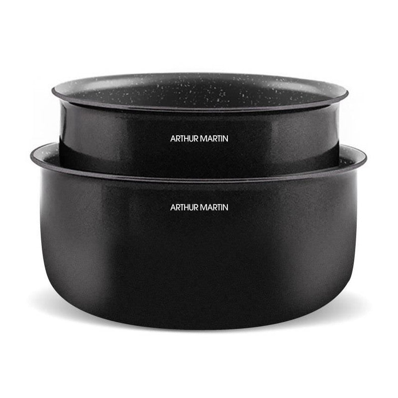 Batterie De Cuisine Induction -   - Am558 - Aluminium - 20 Pieces - Poignée Amovible - Tous Feux Dont Induction Arthur Martin - Mathon - 2