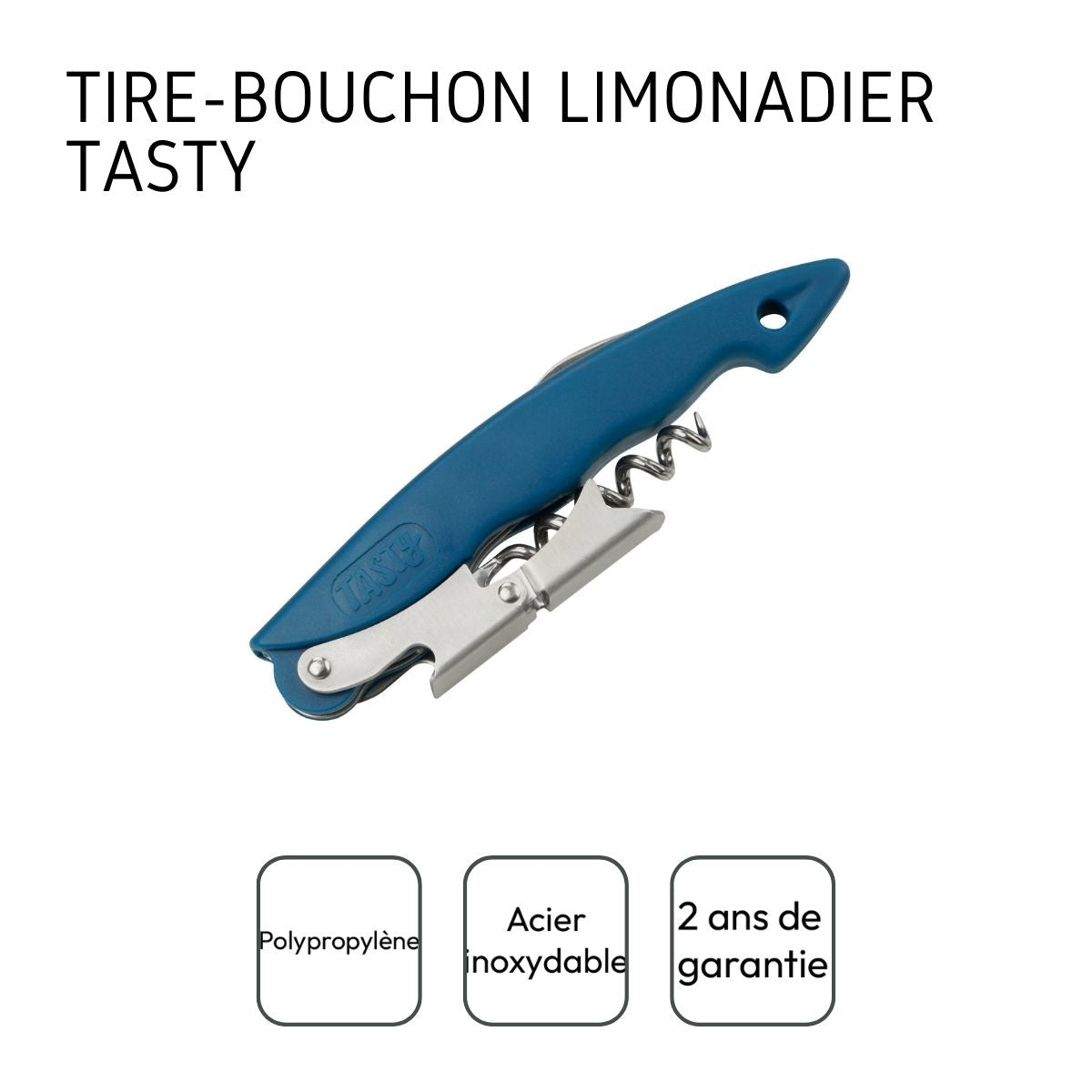 Tire-bouchon limonadier avec fonction décapsuleur Tasty Core Tasty - Mathon - 4