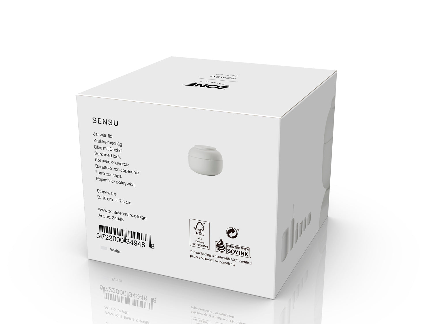 Pot Sensu en Grès Blanc Zone Denmark - Mathon - 3