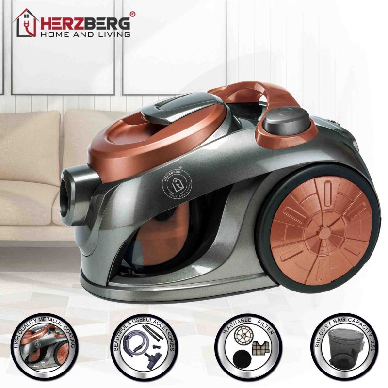 Aspirateur Sans Sac Multi-cyclone Herzberg HG8046 Herzberg - Mathon - 6