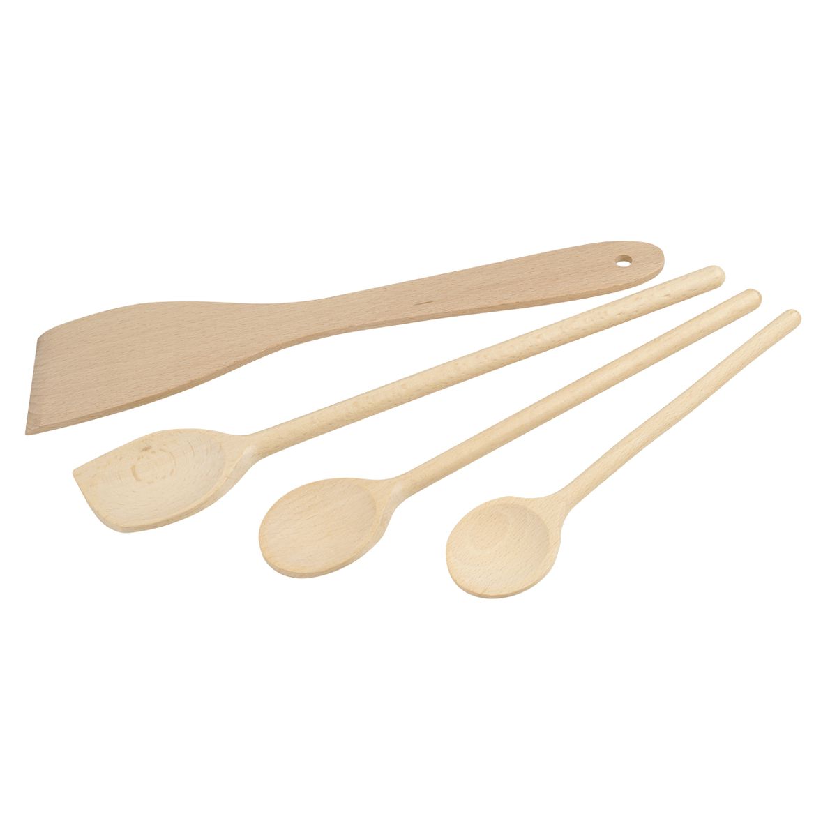 Set de 4 ustensiles de cuisine en bois FSC  Nature Fackelmann - Mathon - 1