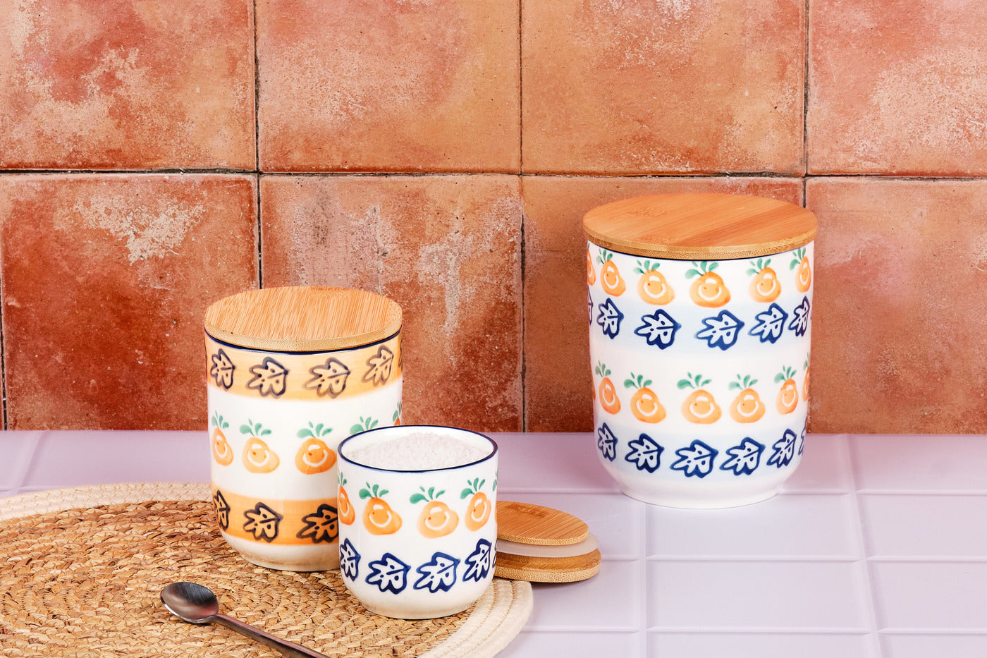 Bocal de cuisine NAPOLI - 3 pièces - Agrume Björn - Mathon - 2