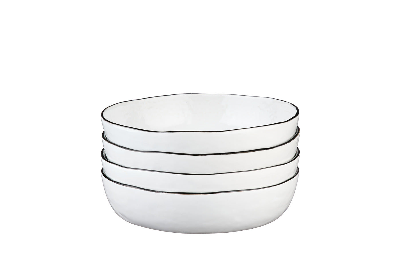 Assiette creuse PURE Ø21,5cm - 4 pièces - Blanc Neige Björn - Mathon - 3
