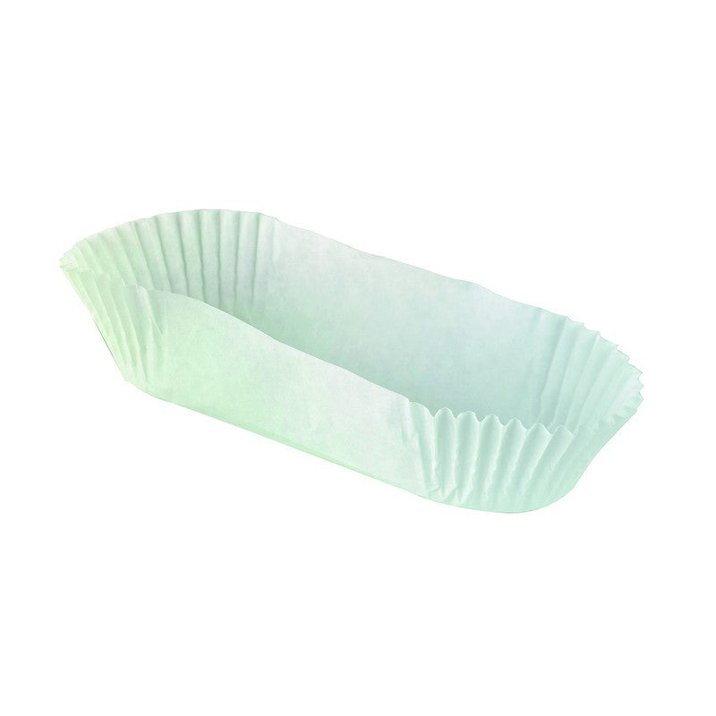 1000Pcs - Caissette papier de cuisson ovale blanche ingraissable  105x40x25mm FirstPack - Mathon