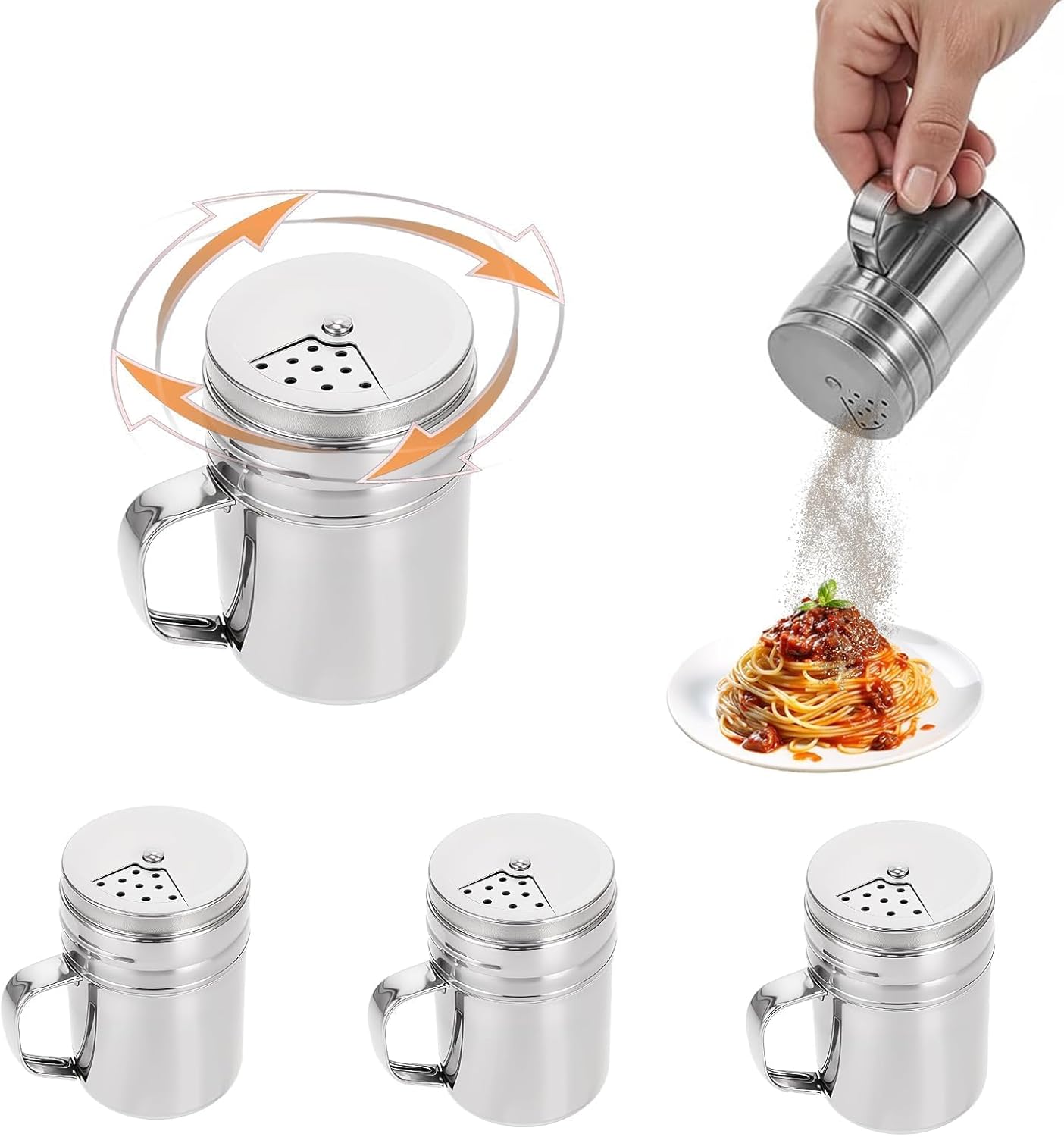 Salière et Pot à Épices Rotatif Inox Vendos85 - Mathon