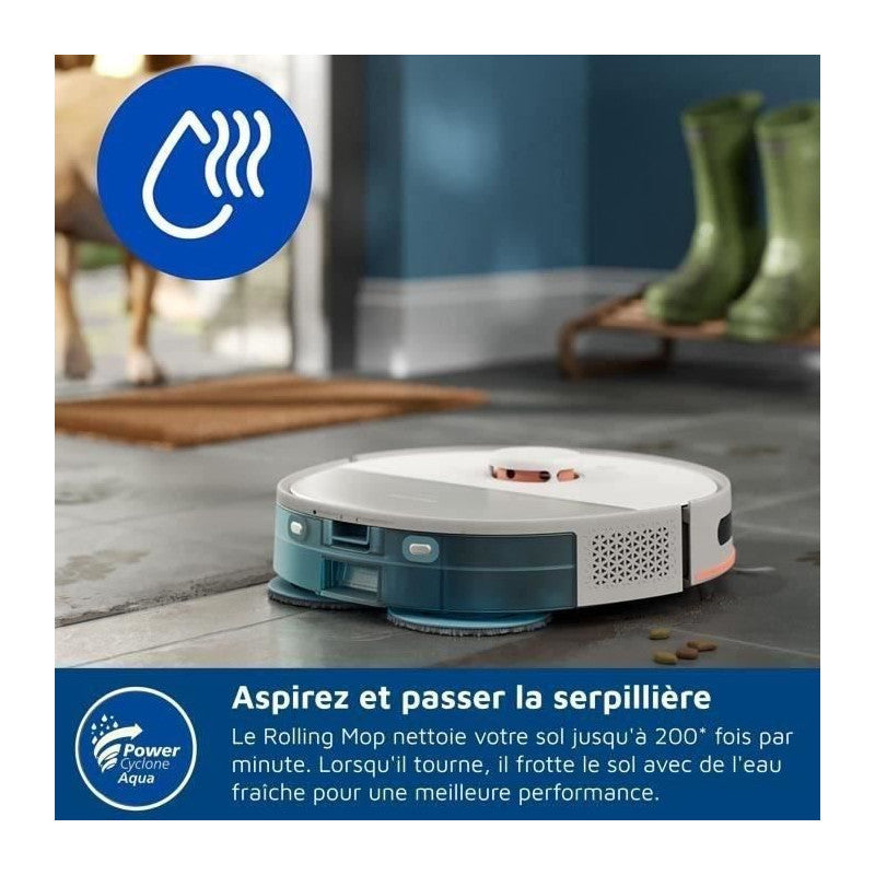 Aspirateur Robot Laveur -   Xu5100/20 - 10000 Pa - Auto-vidange - Navigation Laser Philips - Mathon - 2