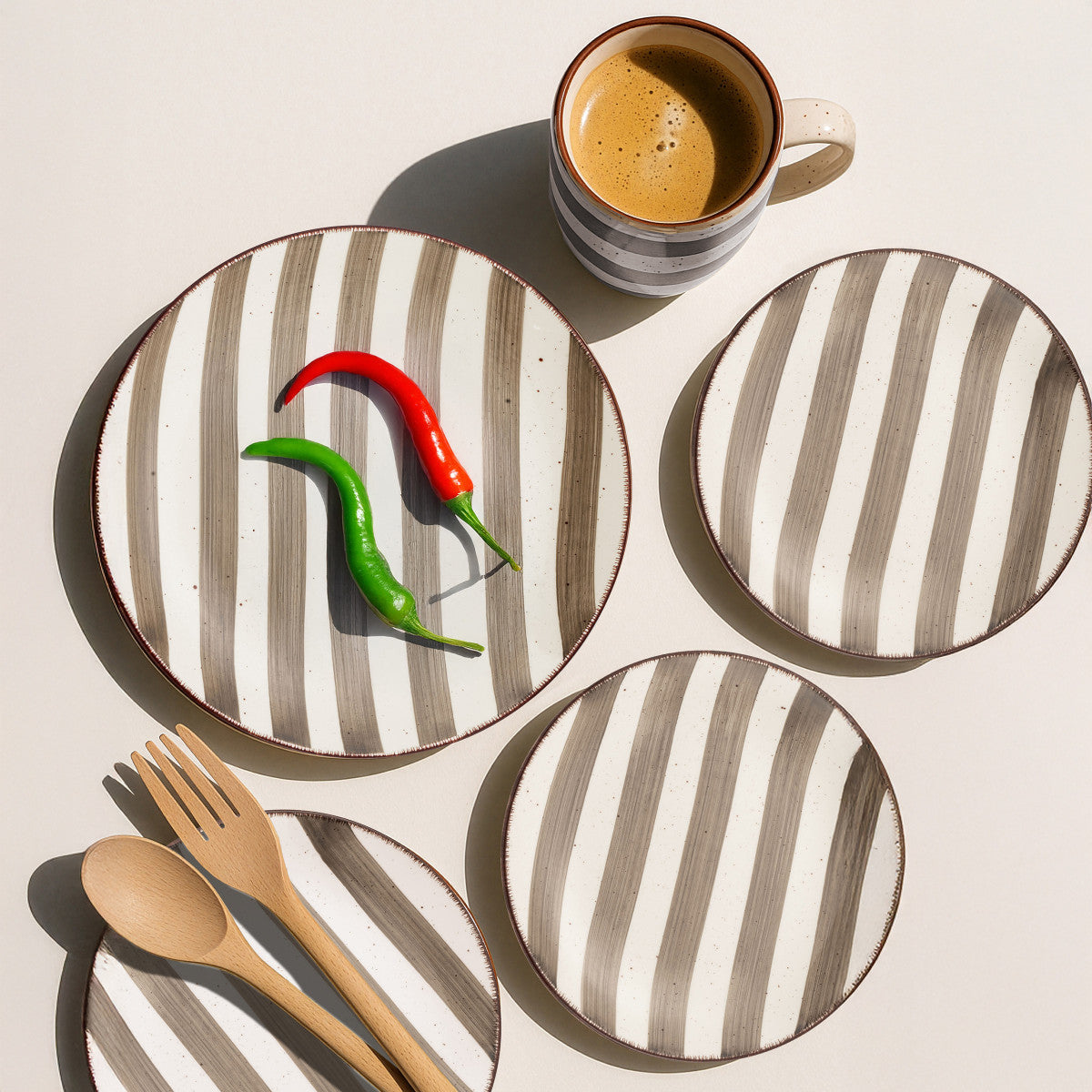 Rivage Terre - Assiette dessert 19.5 cm (lot de 6) Médard de Noblat - Mathon - 3