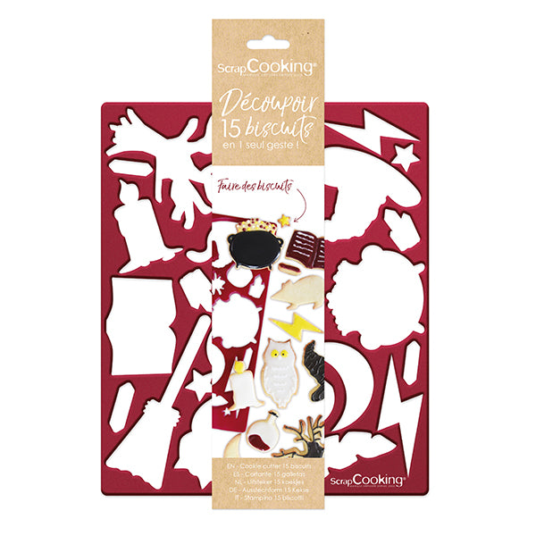 Plaque découpoir multi sorcier Scrapcooking - Mathon - 1
