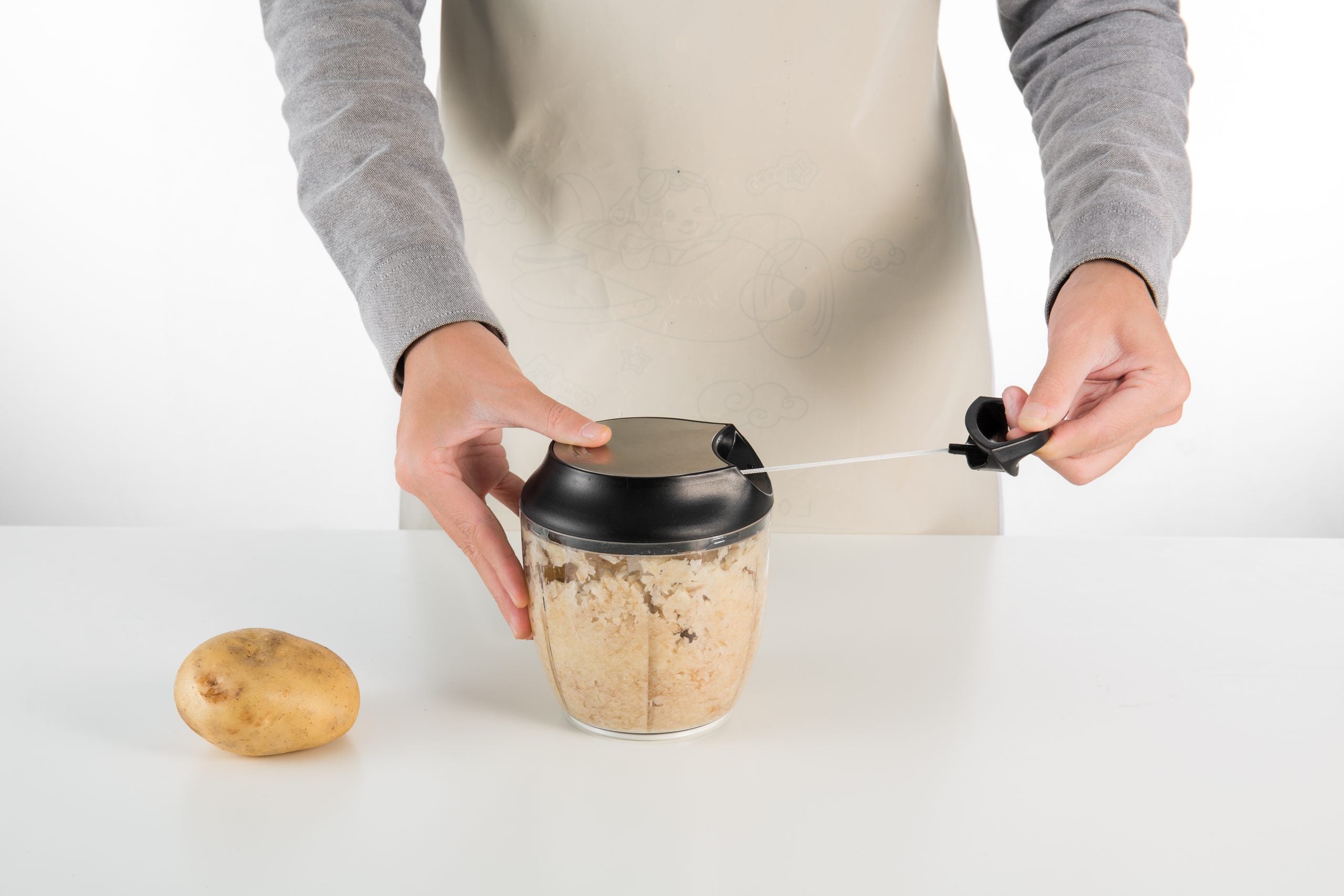 Mini hachoir ficelle 5 lames - 950 ml Baumalu - Mathon - 4