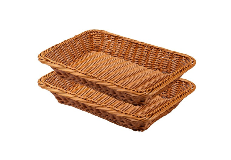 Lot de 2 Corbeilles à Pain – 35 x 25 x 7 cm, Polypropylène Vendos85 - Mathon