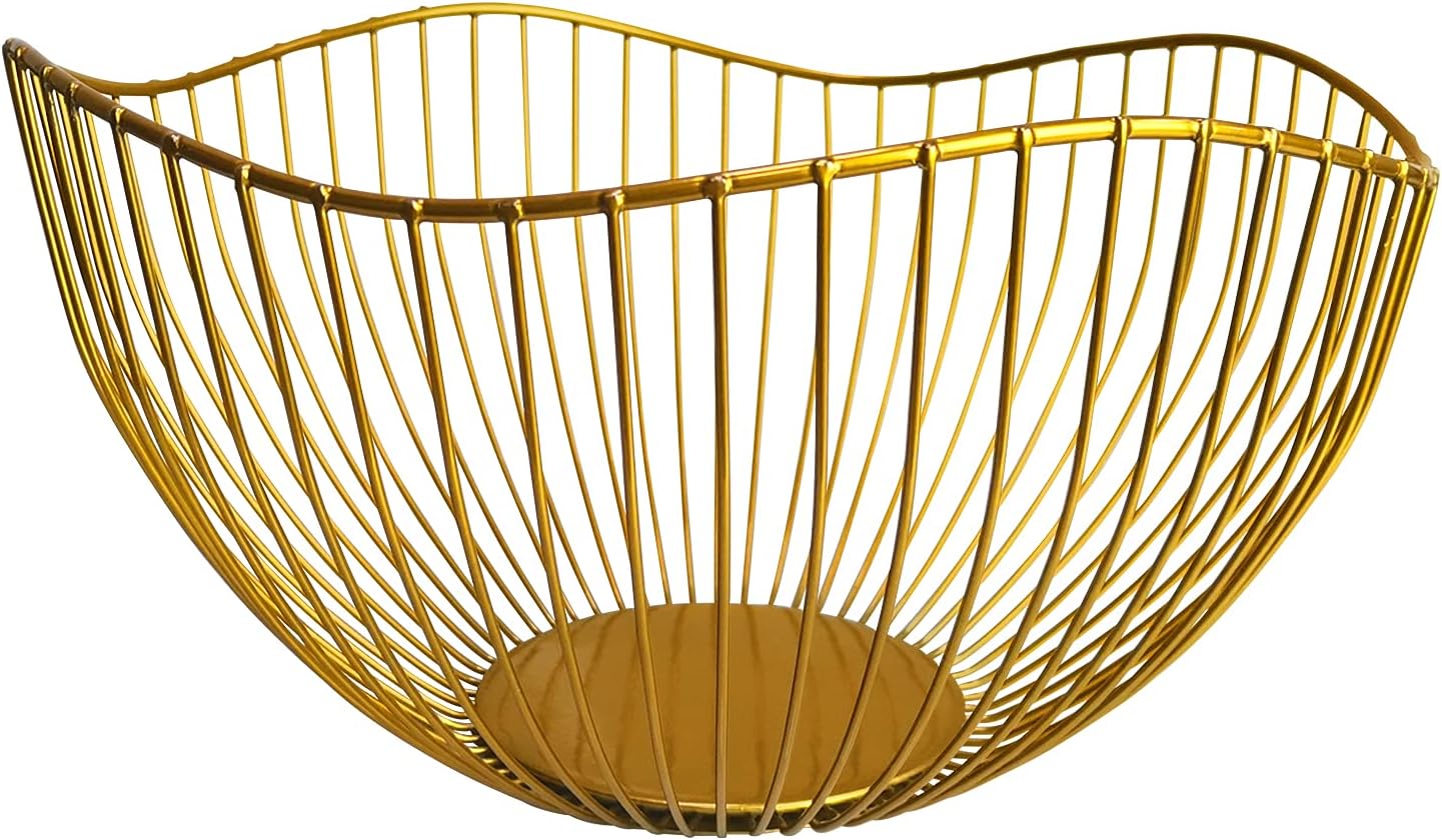 Corbeille à Fruits en Métal Or 25 cm Vendos85 - Mathon
