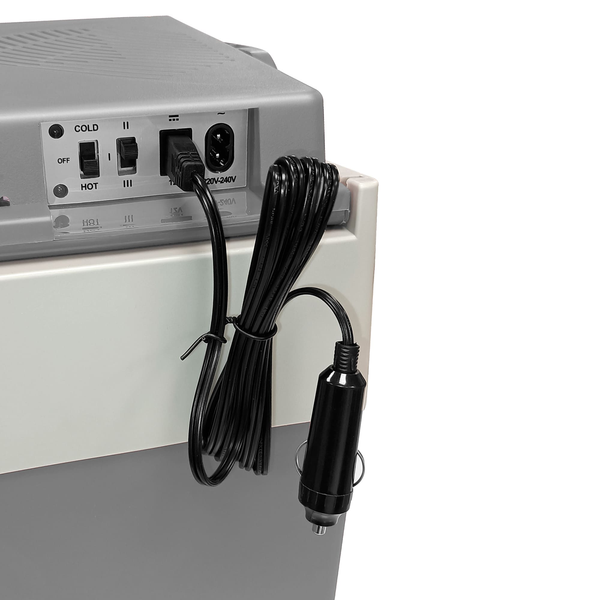 Glacière Électrique portable 28 Litres, 12V / 220 - 240V Voiture et Camping 55 Gris CF1153 - Mathon - 8