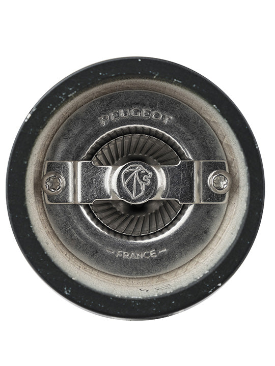 Bistro Moulin à sel manuel en bois laqué, noir, 10 cm - 4" Peugeot - Mathon - 2