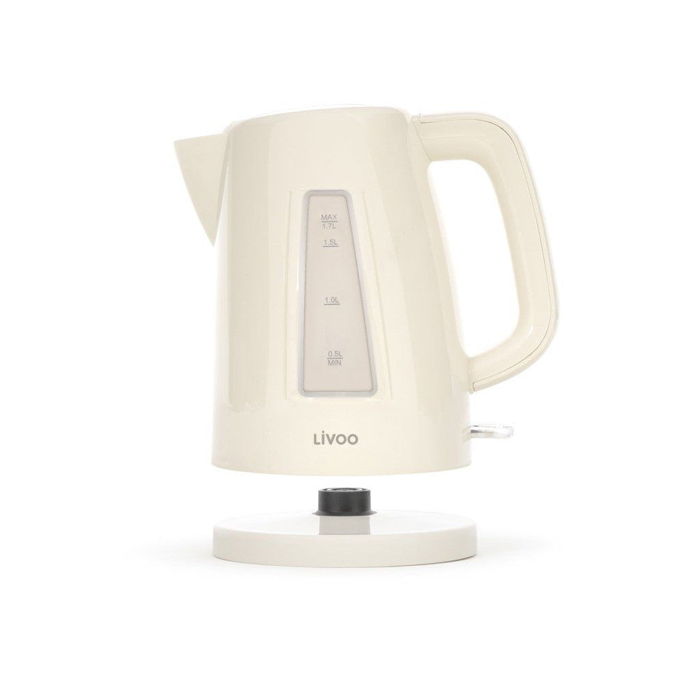 Bouilloire - Livoo - Dod184c - 2200 W - 1,7 L - Socle 360° - Blanc Cassé Livoo - Mathon - 2