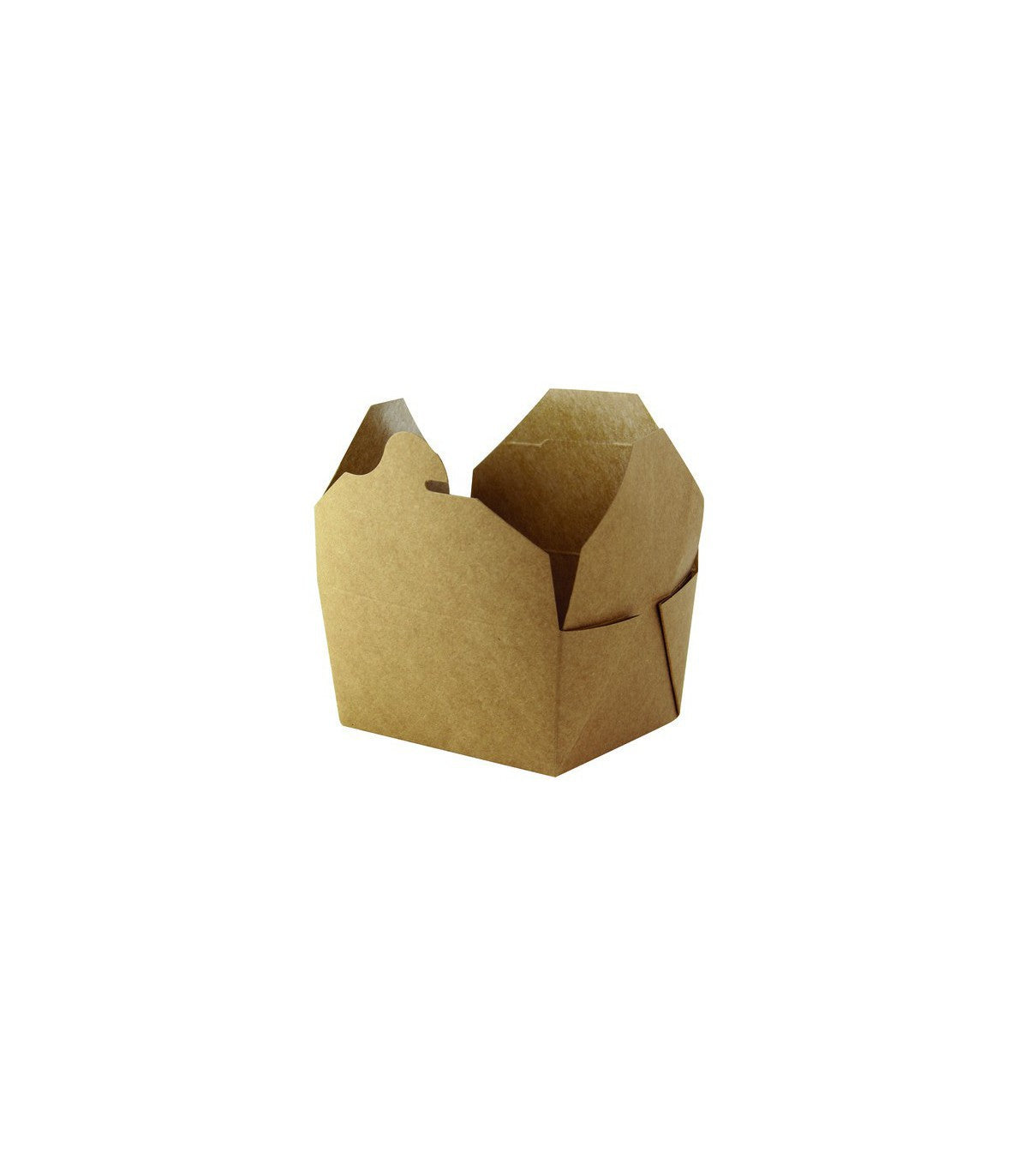 Boîte repas carton kraft ingraissable 1000 ml 21,5 x 16 x 4,8 cm - 50 unités FirstPack - Mathon