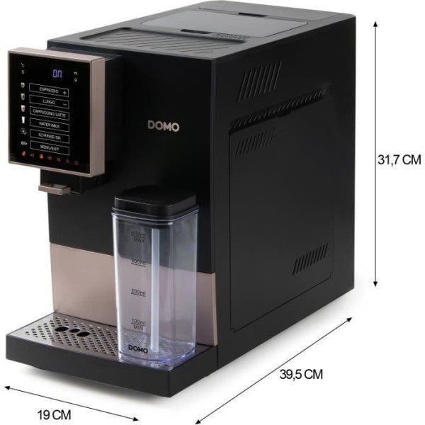 Machine A Cafe  A Expresso Automatique Avec Broyeur - Domo - Do743k - Domo - Mathon - 5