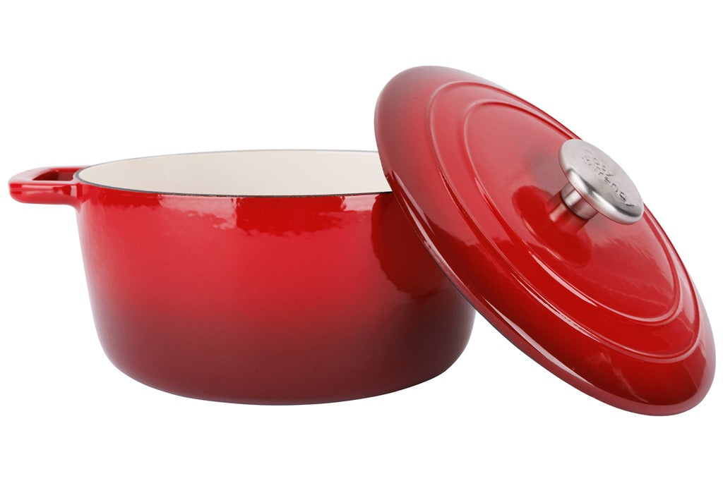 Cocotte en Fonte émaillée, FONTESTIC, Rouge, D24 cm Cosy & Trendy - Mathon - 2