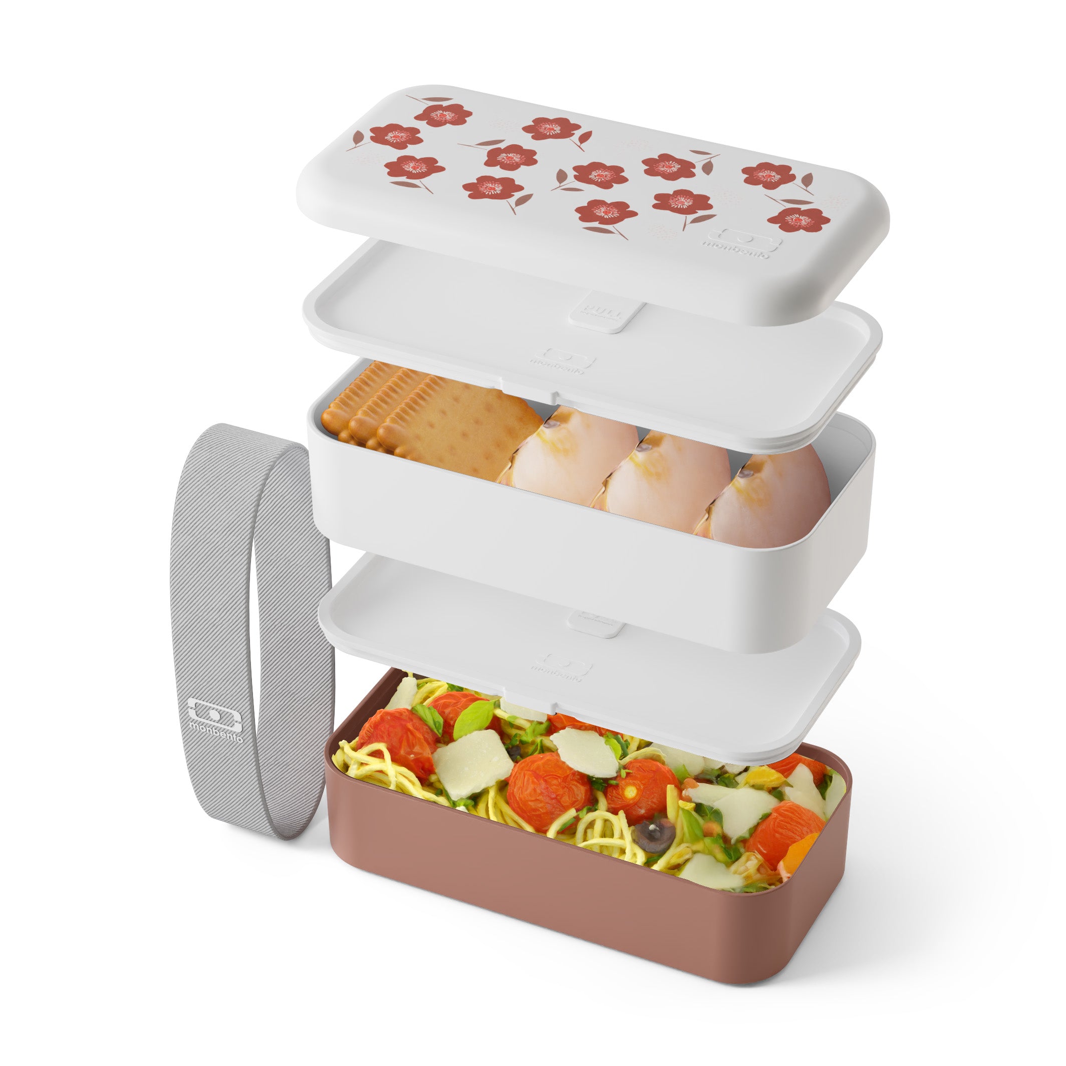 Lunch box 2 compartiments Original 1L Made in France Rose Poppy Monbento - Mathon - 6