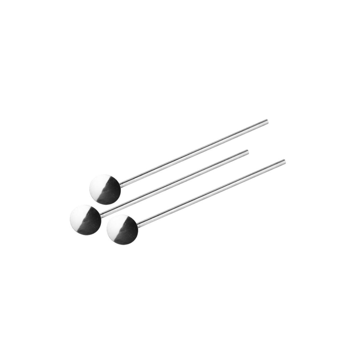 Lot de 3 cuillères à paille réemployables 18 cm  Bar Concept Fackelmann - Mathon - 1