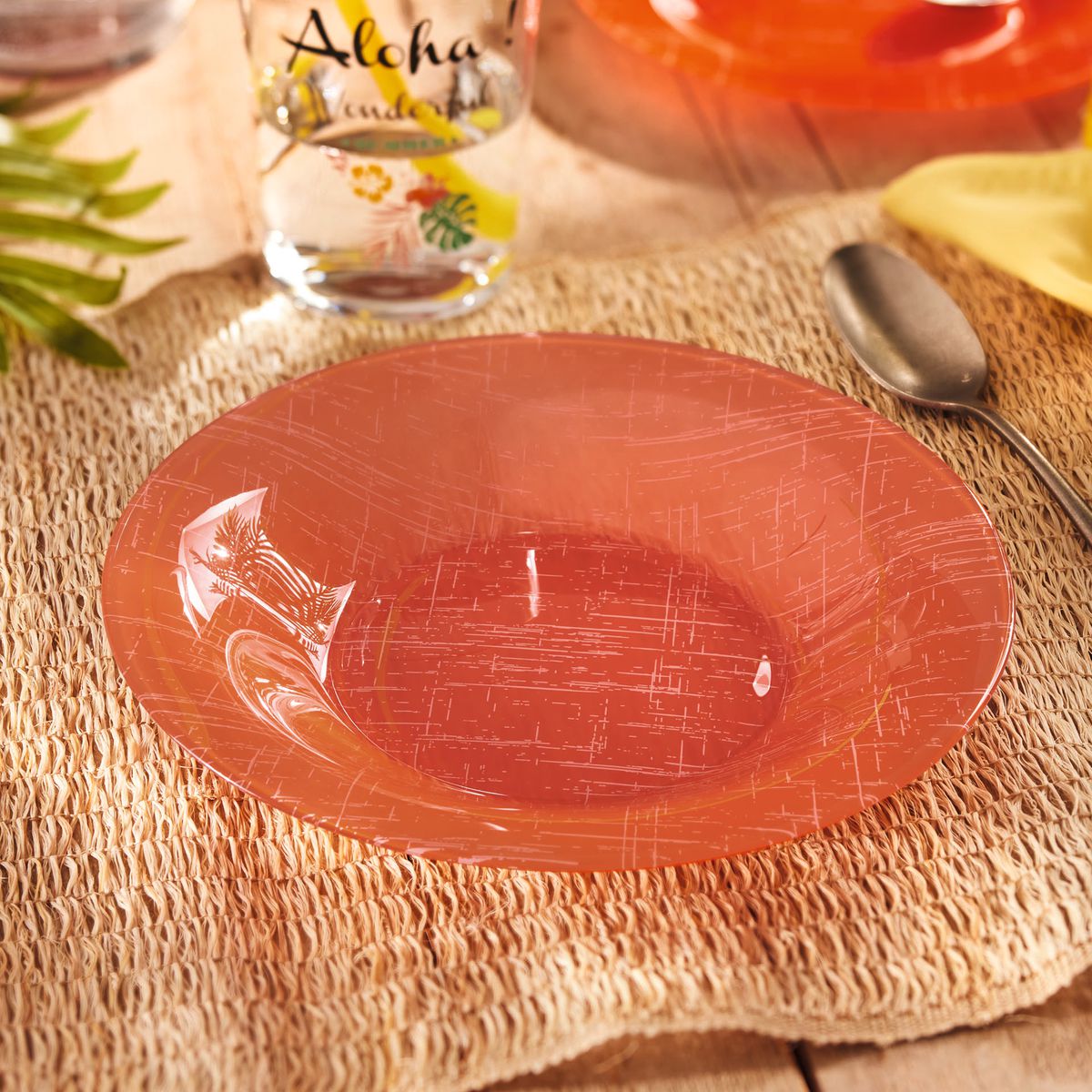 Assiette creuse orange 21,5 cm Poppy Luminarc - Mathon - 5