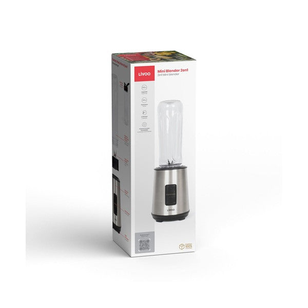 Mini Blender - Livoo - Dop240 - 600 Ml - 300 W - Acier Inoxydable / Noir Livoo - Mathon - 6