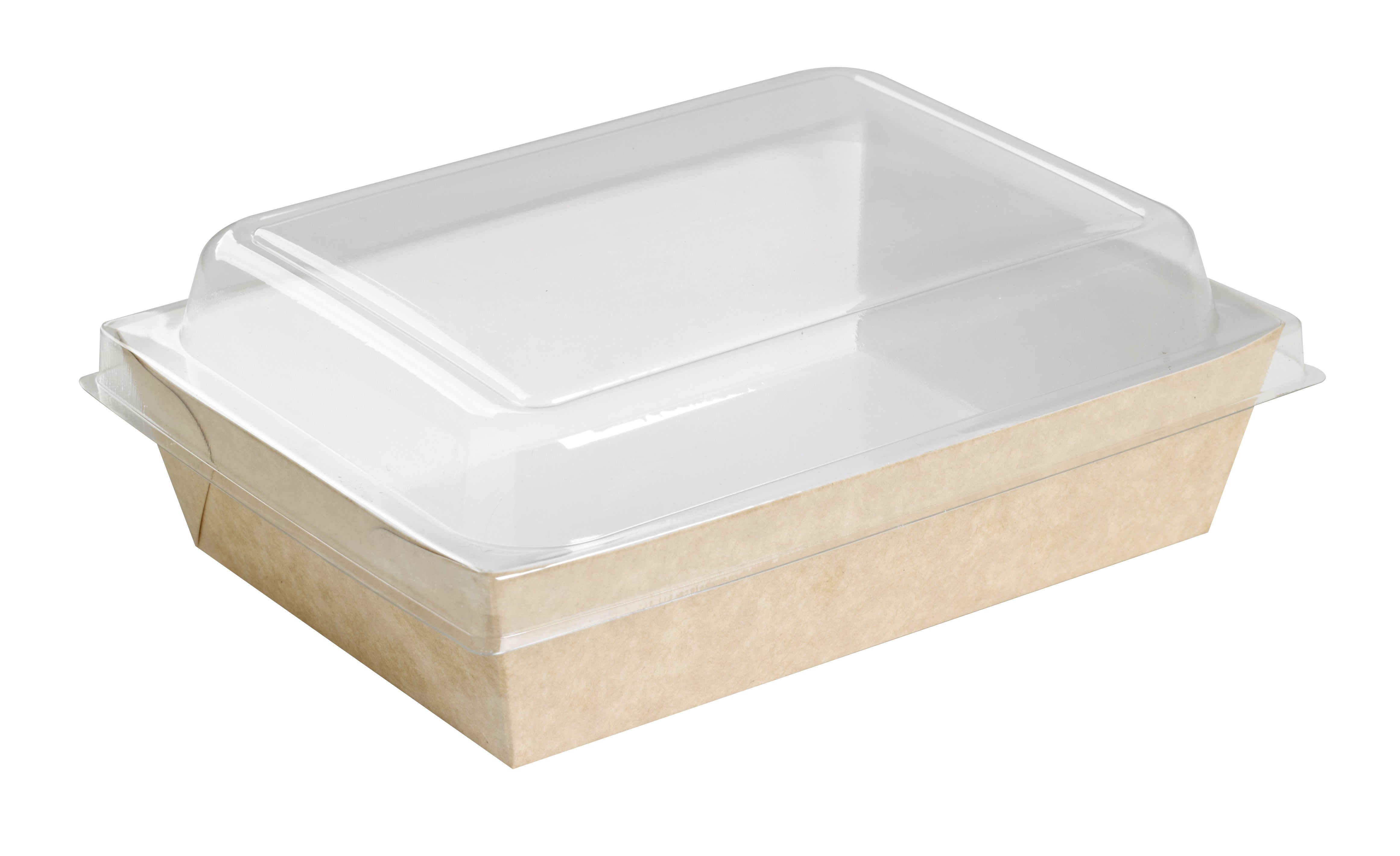 20Pcs - Couvercle dôme transparent rectangulaire en plastique PET 225x180x37mm FirstPack - Mathon - 2