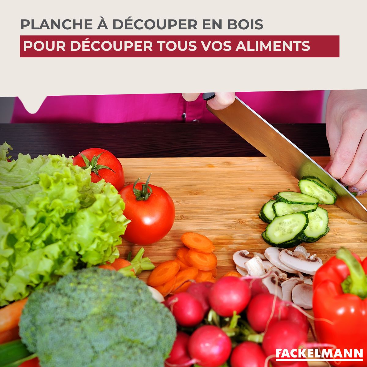 Ensemble de 2 Planches à découper en bois 38 x 18 cm  Wood Edition Fackelmann - Mathon - 2