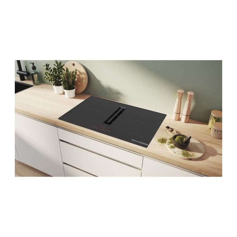 Table Induction Aspirante -   Ser6 - Pvq811h26e Noir - 4-foyers - Home Connect - L802xp522 Mm Bosch - Mathon - 3