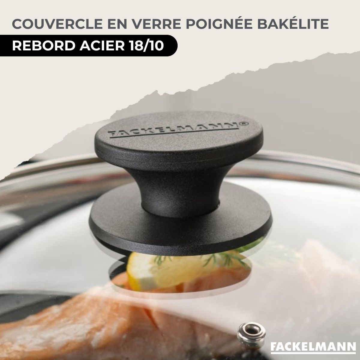 Set 1 poêle 28 cm en inox et 1 couvercle verre, 3 faitouts inox 16, 20 et 24 cm  Eterna Fackelmann - Mathon - 7