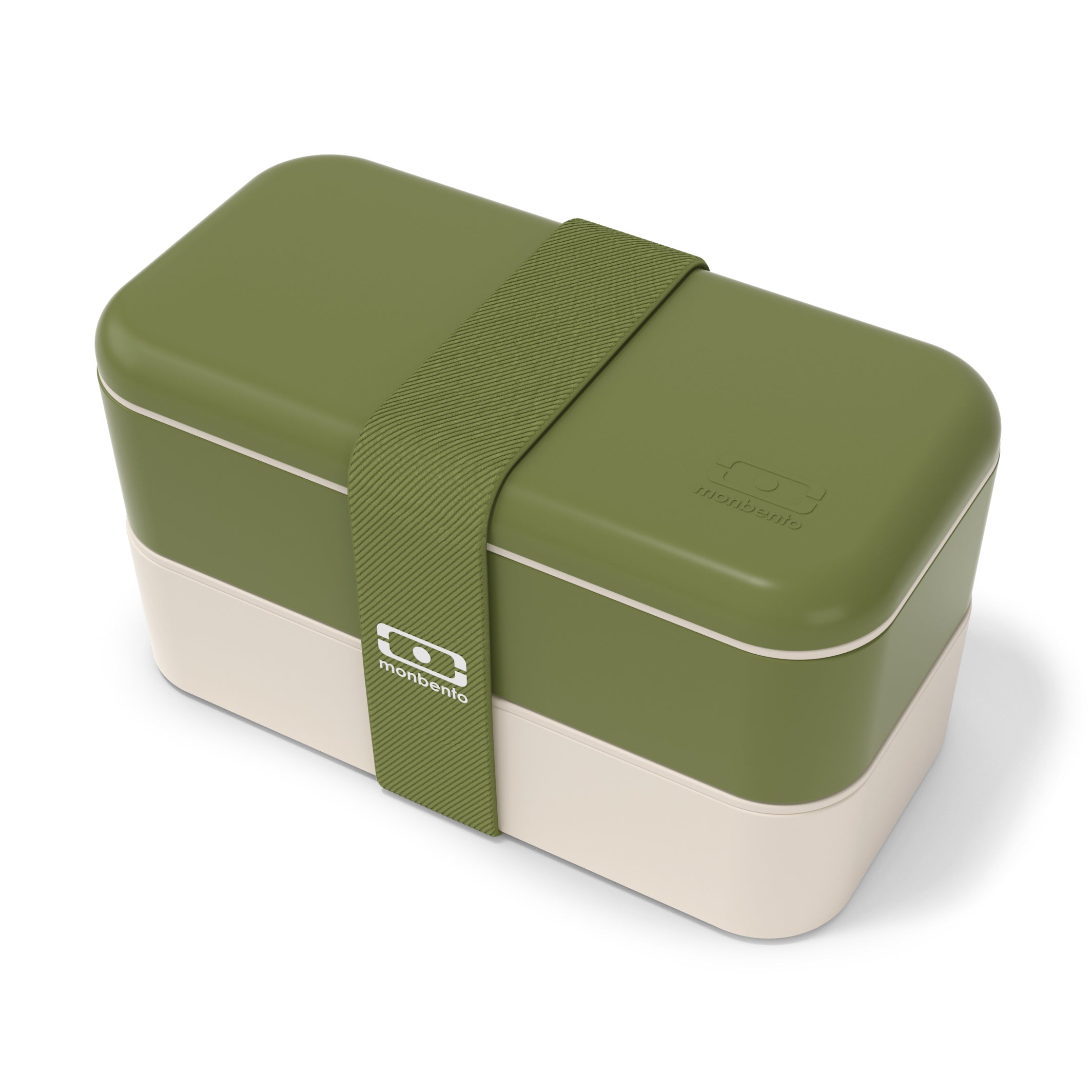 Lunch box 2 compartiments Original 1L Made in France Vert Olive Monbento - Mathon - 1