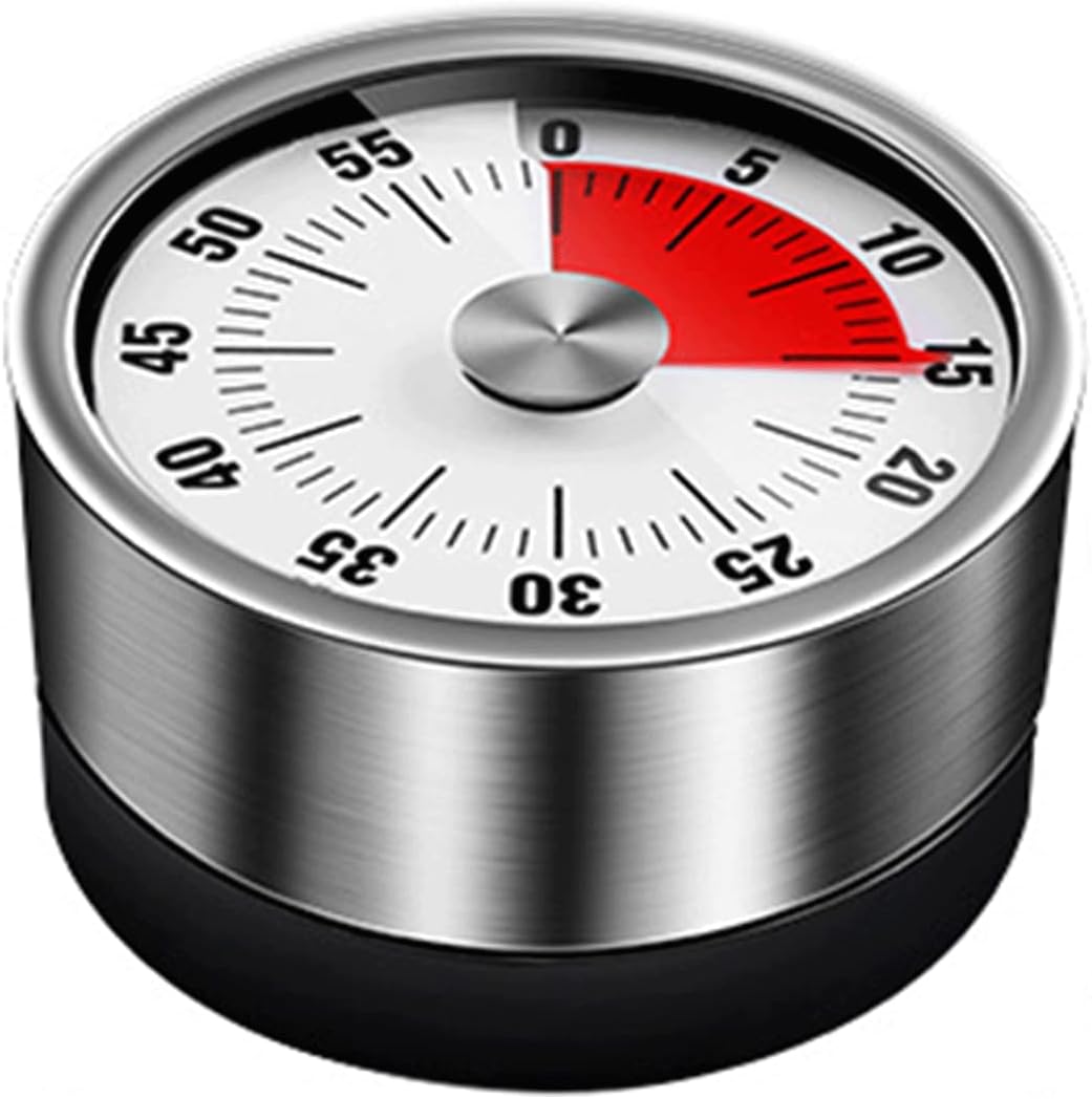 Minuterie magnétique adsorbable,Affichage Temps Restant avec Alarme Sonore,Minuterie Aimanté,Timer pour Cuisson - 60 Minutes. Vendos85 - Mathon