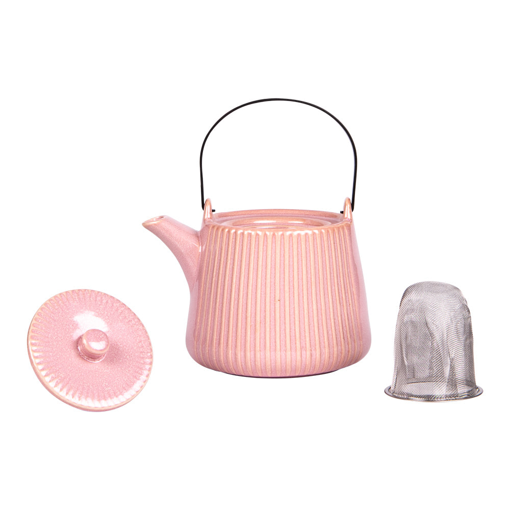 Théière avec filtre Tiao rose 1L Table passion - Mathon - 2