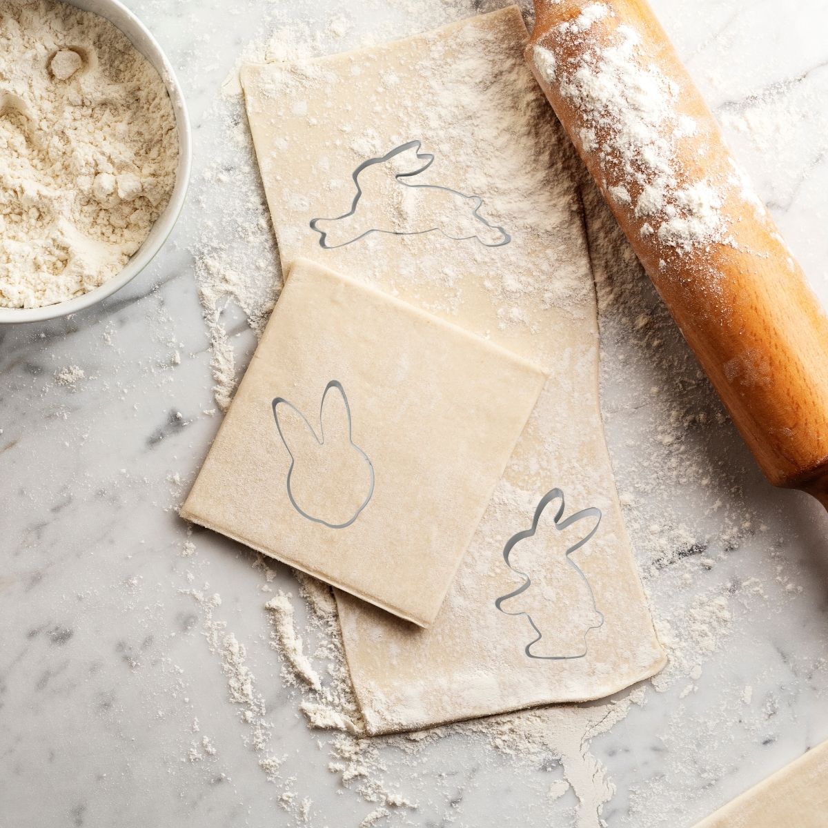 Ensemble de moule lapin de Pâques 3D et 5 emporte-pièces lapin Zenker Pâques Zenker - Mathon - 2