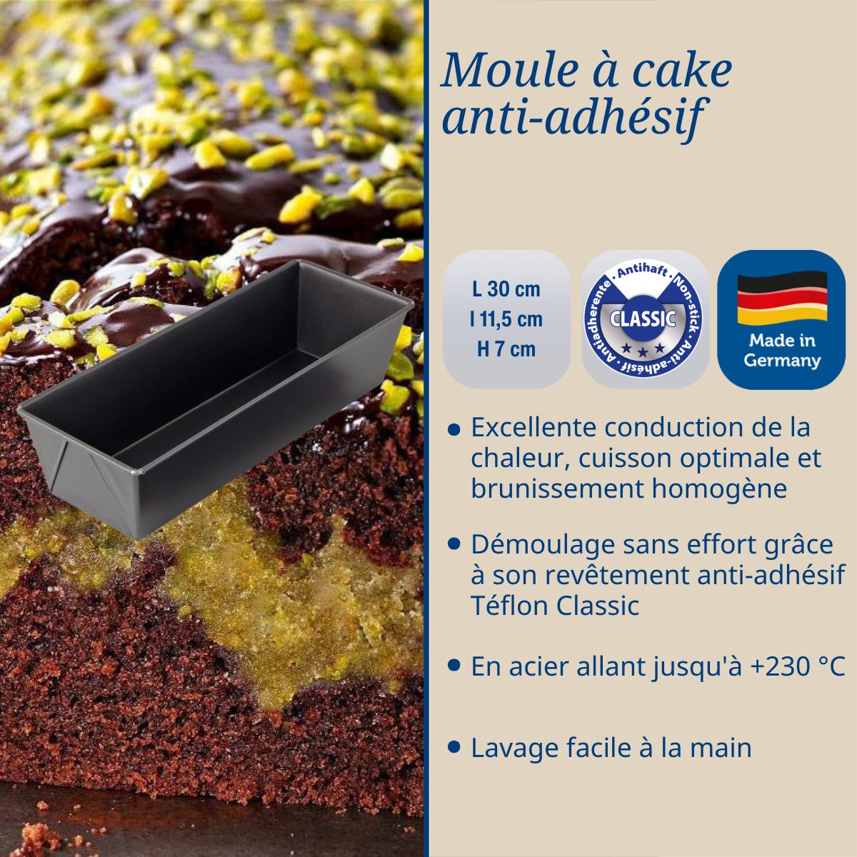 Moule à cake 30 x 11,5 cm Dr. Oetker Back-Freude Dr. Oetker - Mathon - 3