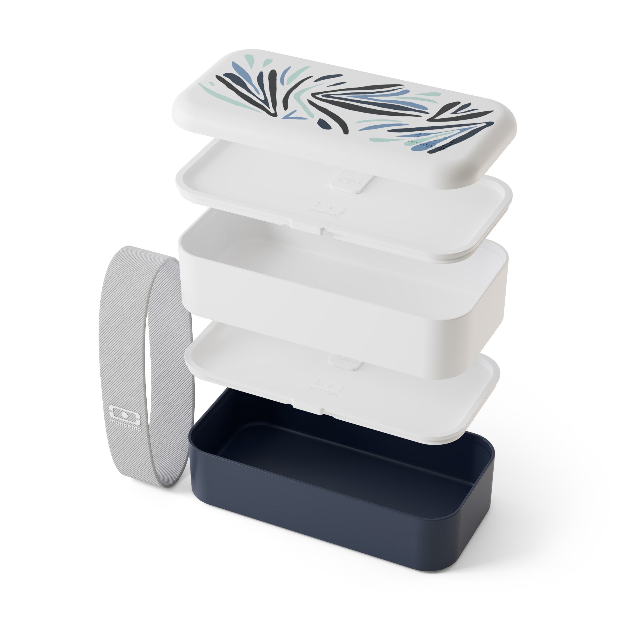 Lunch box 2 compartiments Original 1L Made in France Bleu Nordic Monbento - Mathon - 3