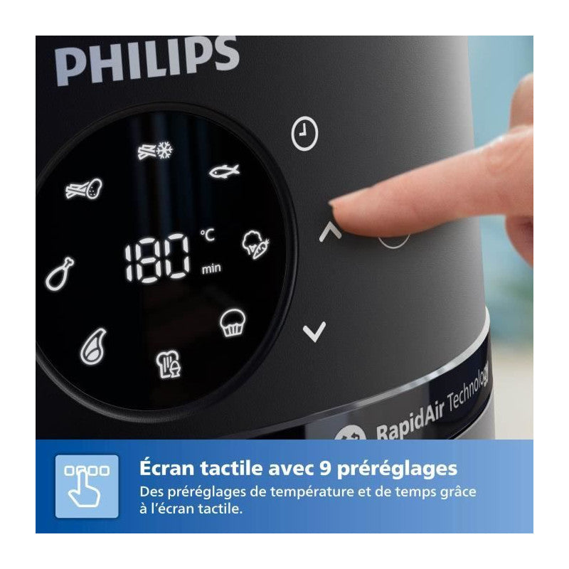 Airfryer -   - Série 2000 - Na220/00 - 4,2 L - 1500 W - 13 Modes - Noir Philips - Mathon - 4