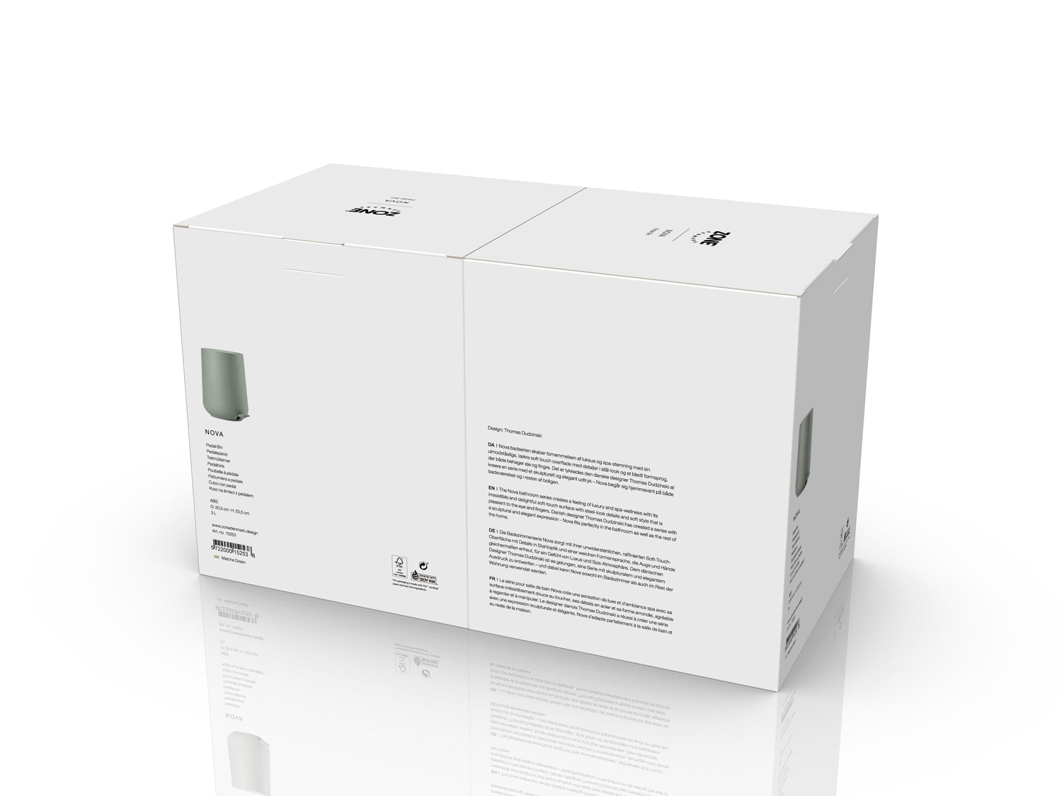 Poubelle à pédale NOVA en abs Vert matcha Zone Denmark - Mathon - 6