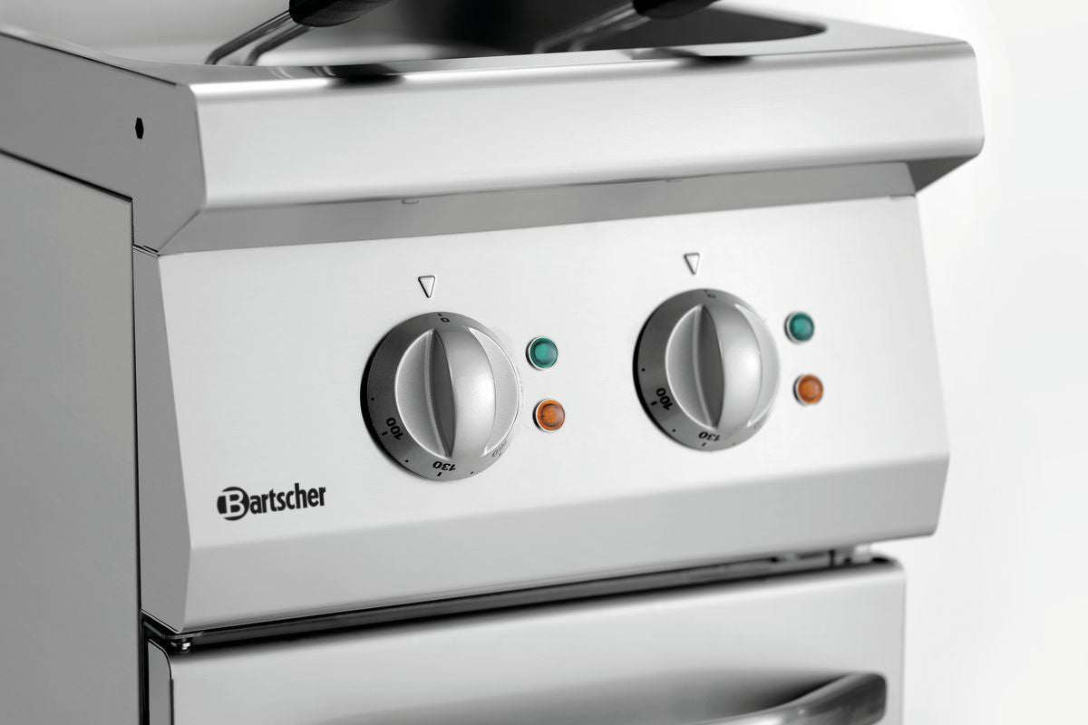 Friteuse Professionnelle - 2 x 9 Litres - 15 kW - sur Armoire - Bartscher - Mathon - 2